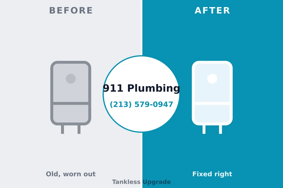 Before and after: plumbing repair Greenhills, OH
